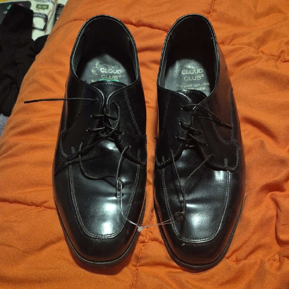 Black Leather Oxfords for Men